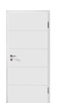 HUGA-TÜR SIGNUM 15 WEISS 9016<br/>198,5 x 61,0 cm  RSP  Rund  DIN RS title=